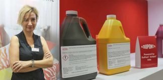 The healthy prospects of digital textile printing Dupont introduced Artistri P2700 textile inks at ITMA 2019