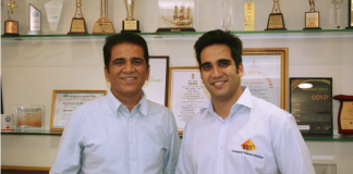 SMI installs Matho waste management for labelstock production SMI directors Ajay Mehta and Rohit Mehta