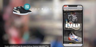 Digimarc to acquire Evrythng Screenshot from an Everythng video showing its technology at work with Adidas footwear|Digimarc